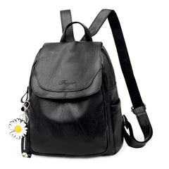 Female Anti-theft Backpack Waterproof Travel PU Backpack