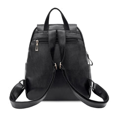 Female Anti-theft Backpack Waterproof Travel PU Backpack