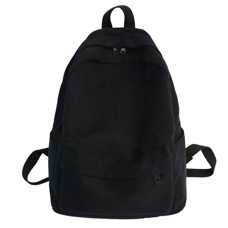 Female Bookbag Cotton Women Backpack for Teenagers Girl College Men School Bag