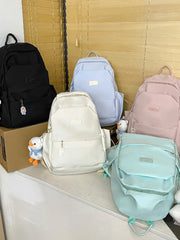 Female Cotton Bookbag Women Backpack for Teenagers Girl College Men School Bag