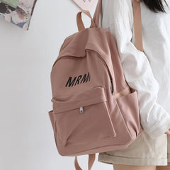 Female Nylon Women Backpack Teenagers Girl College Men School Bag Student