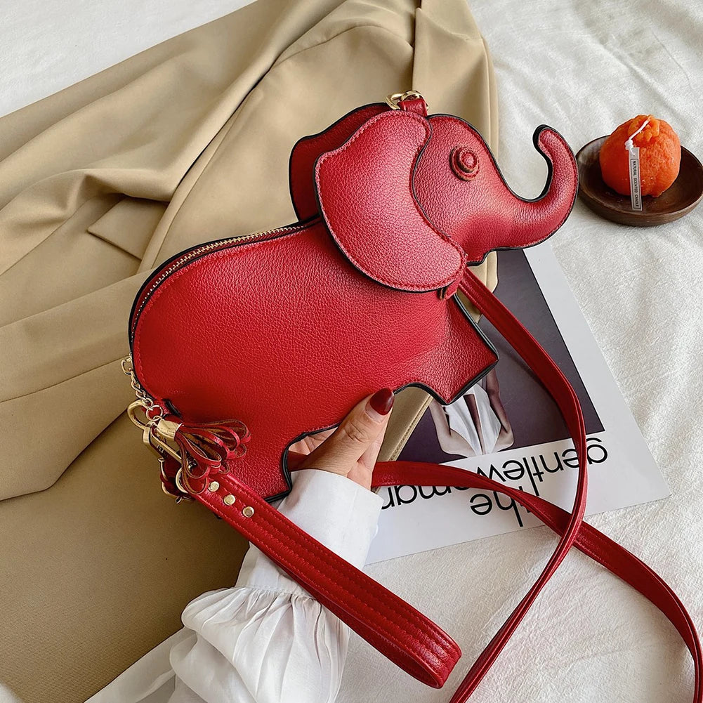 Elephant Shape Crossbody Messenger Bag Casual Mini Purse