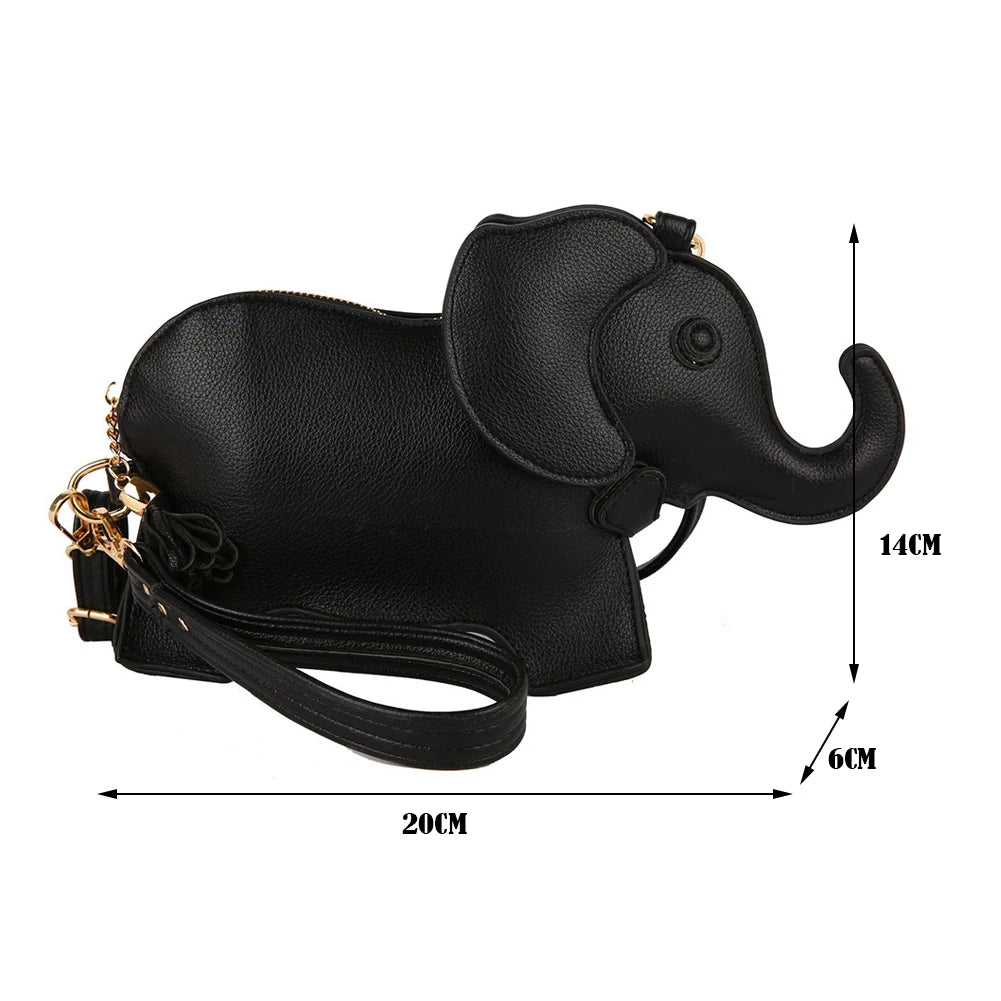 Elephant Shape Crossbody Messenger Bag Casual Mini Purse