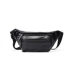 Vintage Leather Crossbody Messenger Bag for Women Men