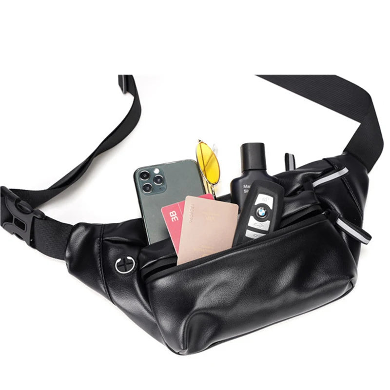 Vintage Leather Crossbody Messenger Bag for Women Men