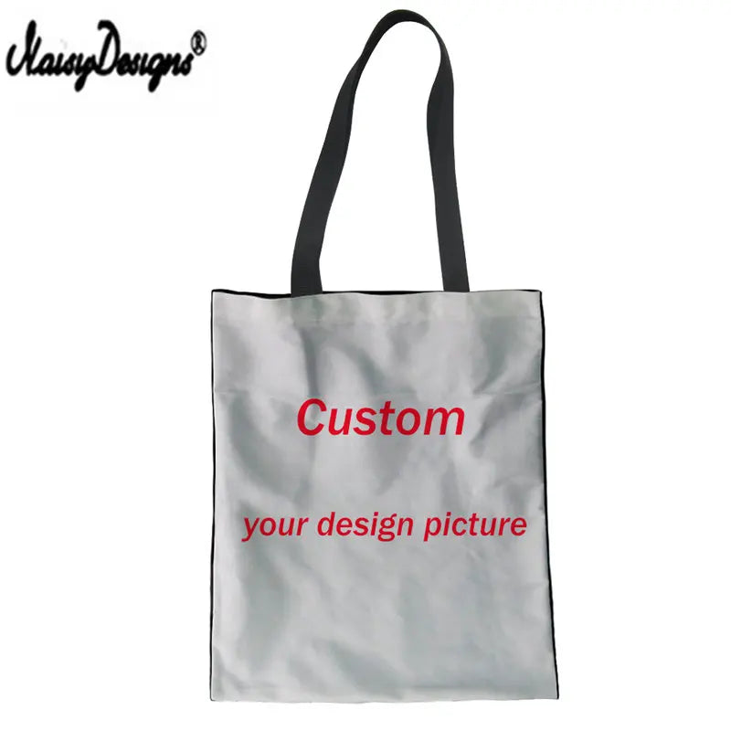 Female Tote Shoulder Foldable Travel Bag Shopper Reusable with Cat