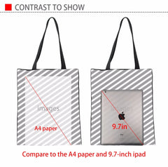 Female Tote Shoulder Foldable Travel Bag Shopper Reusable with Cat