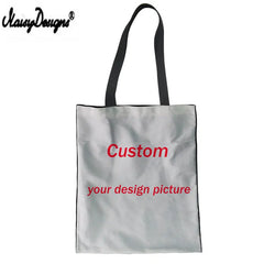 Female Tote Shoulder Foldable Travel Bag Shopper Reusable with Cat