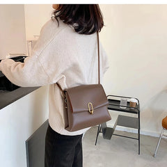 Vintage Square Crossbody Bag Large Capacity Women Handbag