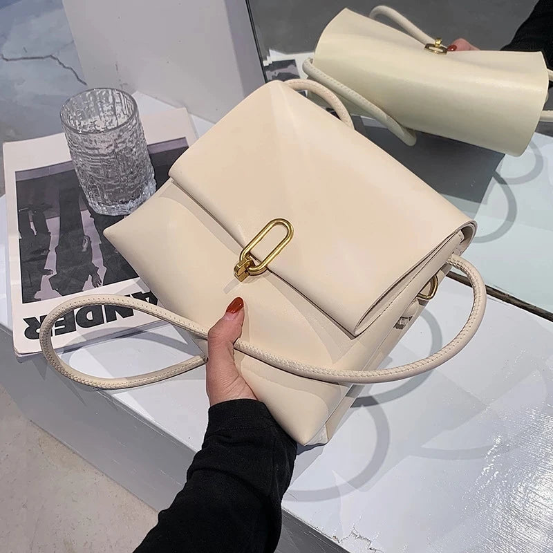 Vintage Square Crossbody Bag Large Capacity Women Handbag