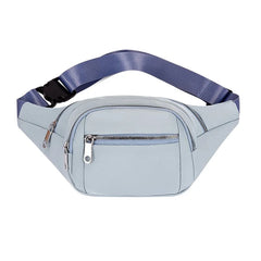 Women's Large Capacity Waist Bag, Multiple Pockets, Green/Blue/Pink