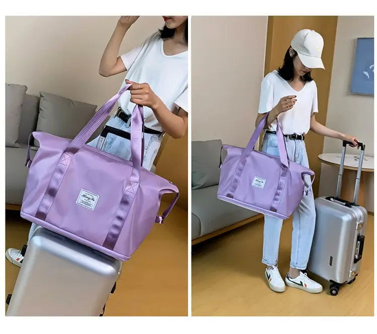 Waterproof Fitness Sport Travel Bag for Women Gym Yoga Weekend Work Out