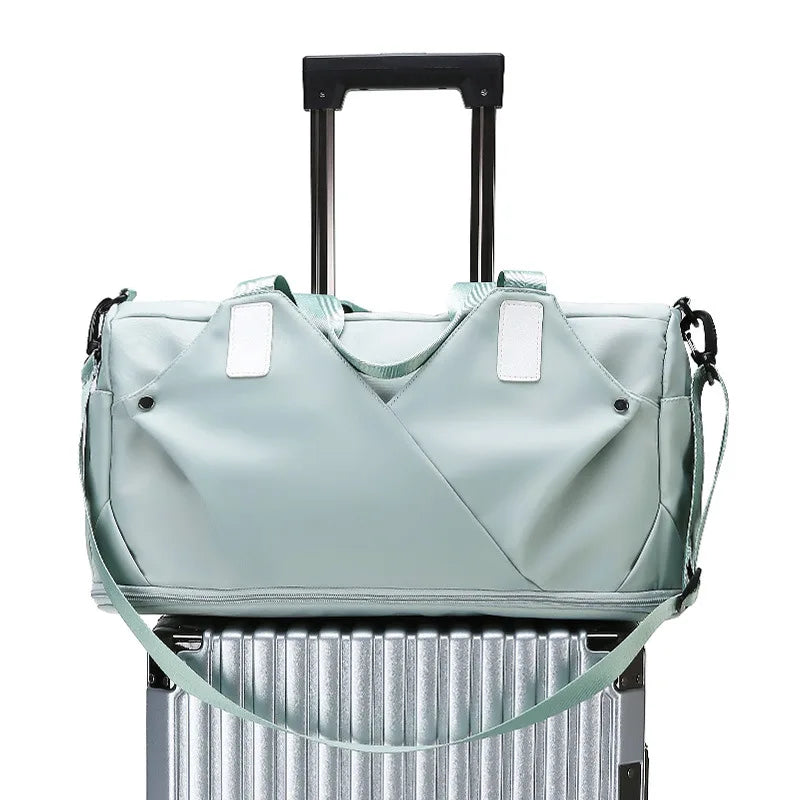 Women's Summer Fitness Travel Handbag Waterproof Yoga Gym Bag