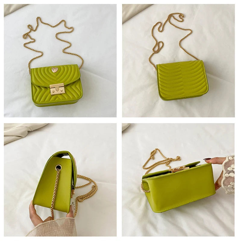 Flap Shoulder Bag Crossbody Messenger Small PU Leather Phone Purse