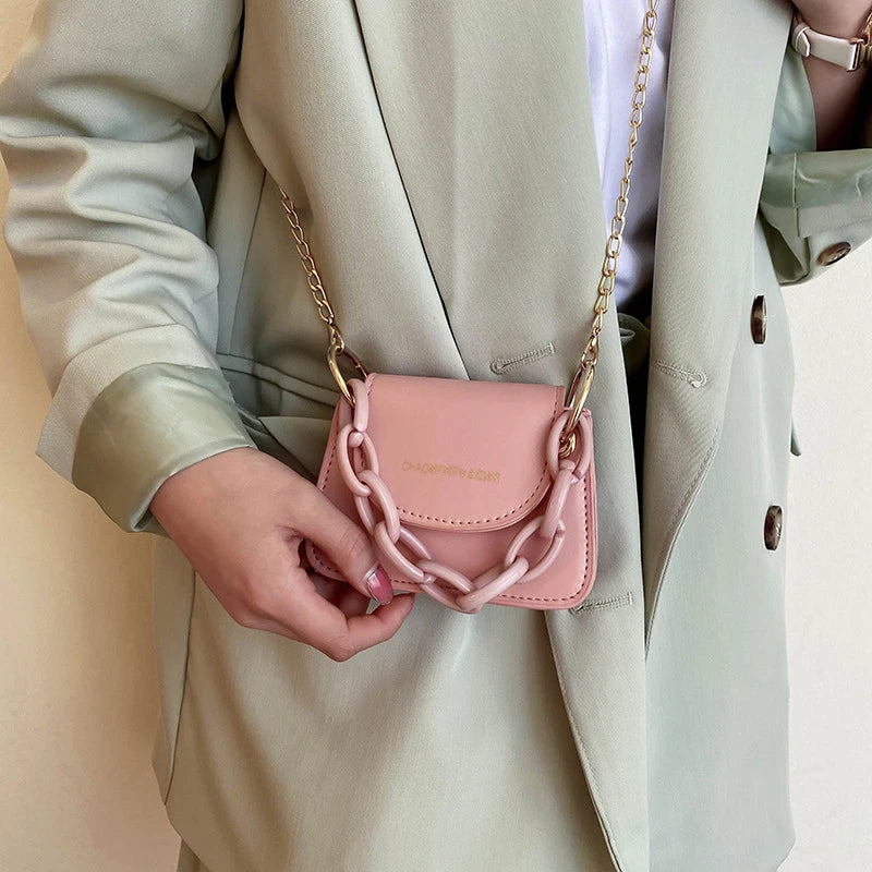 Flaps Women's Shoulder Bags Mini Handbags for Female PU Leather
