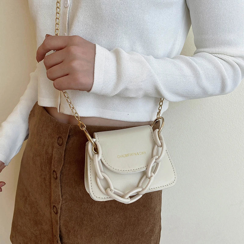 Flaps Women's Shoulder Bags Mini Handbags for Female PU Leather