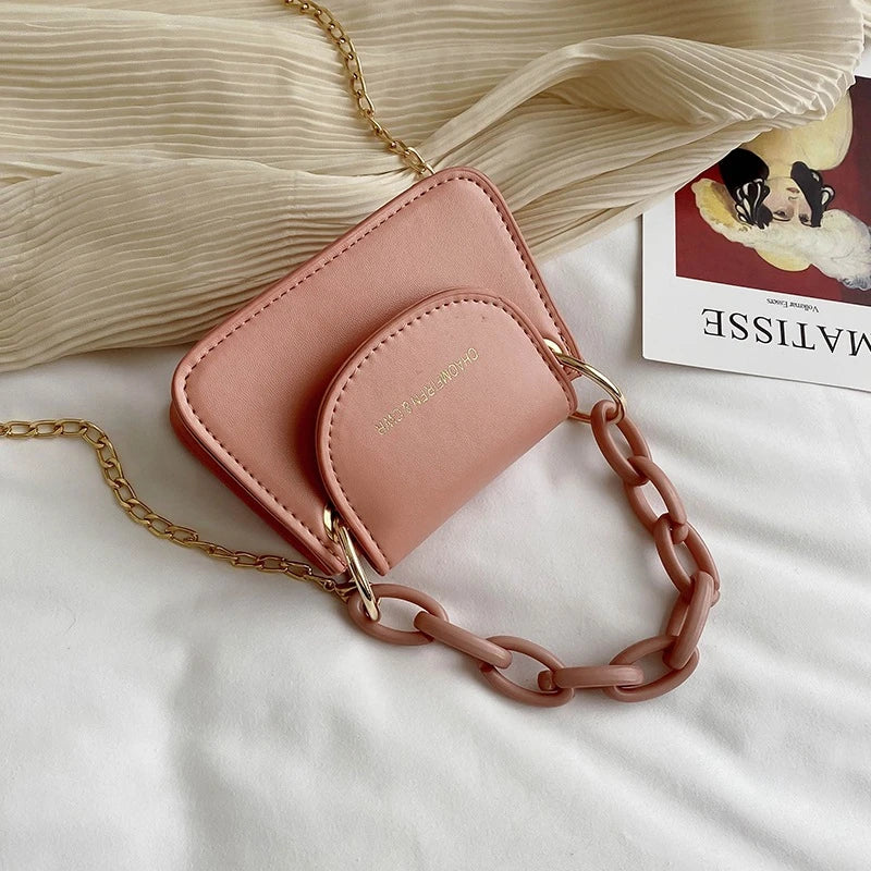 Flaps Women's Shoulder Bags Mini Handbags for Female PU Leather