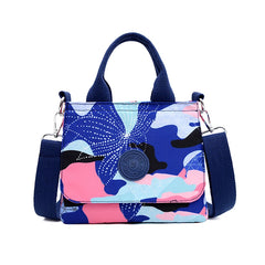 Floral Pattern Women Handbag Nylon Shoulder Bag