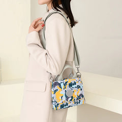 Floral Pattern Women Handbag Nylon Shoulder Bag