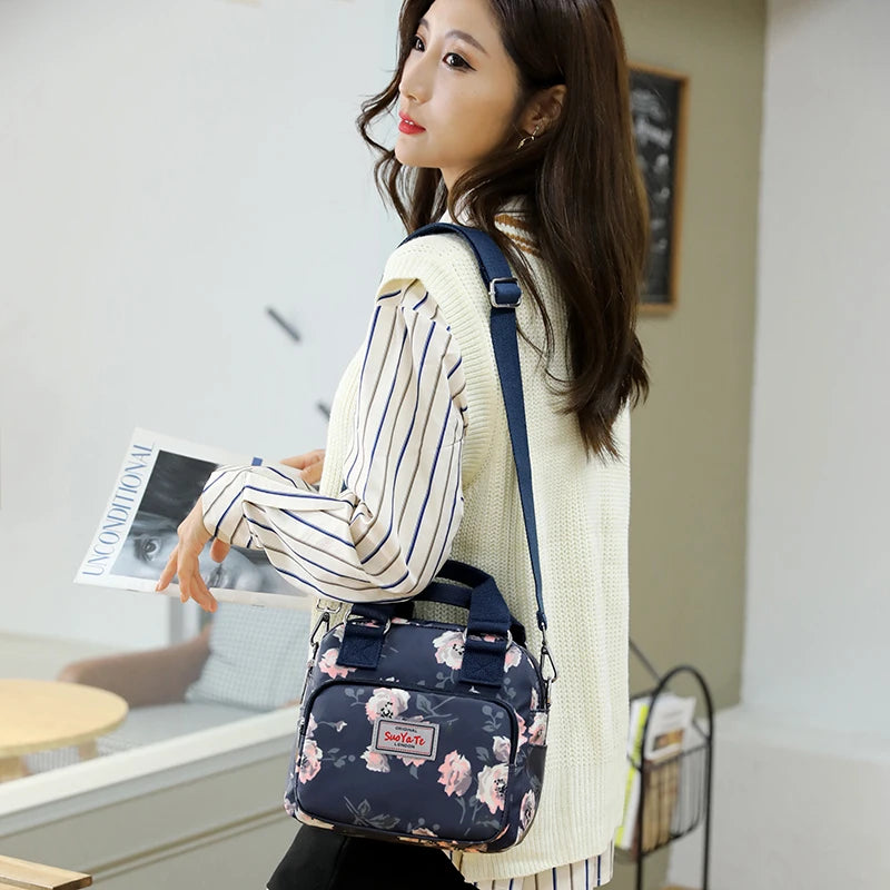 Floral Pattern Small Shoulder Bag Waterproof Handbag