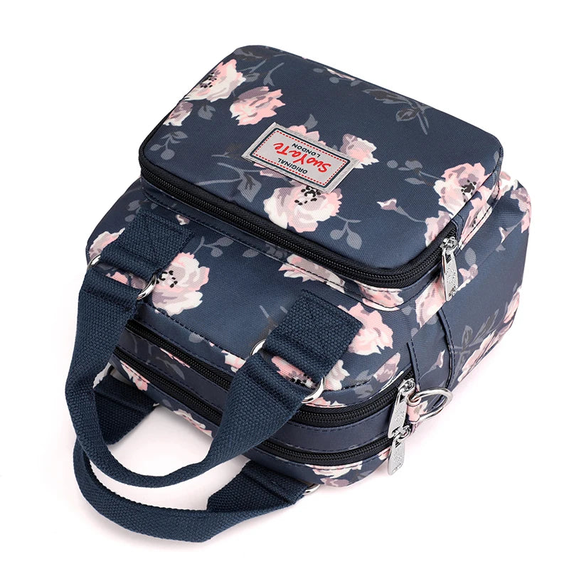 Floral Pattern Small Shoulder Bag Waterproof Handbag