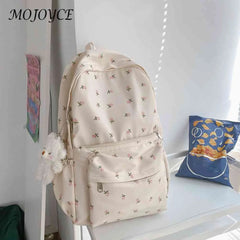 Floral Prints Backpack Girls Large Capacity School Bookbag