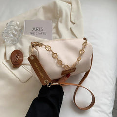 Flower Chain Shoulder Bag Small Pillow Crossbody Bags For Women