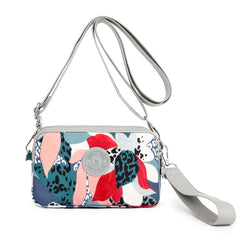 Flower Pattern Crossbody Bags Waterproof Nylon Shoulder Bag