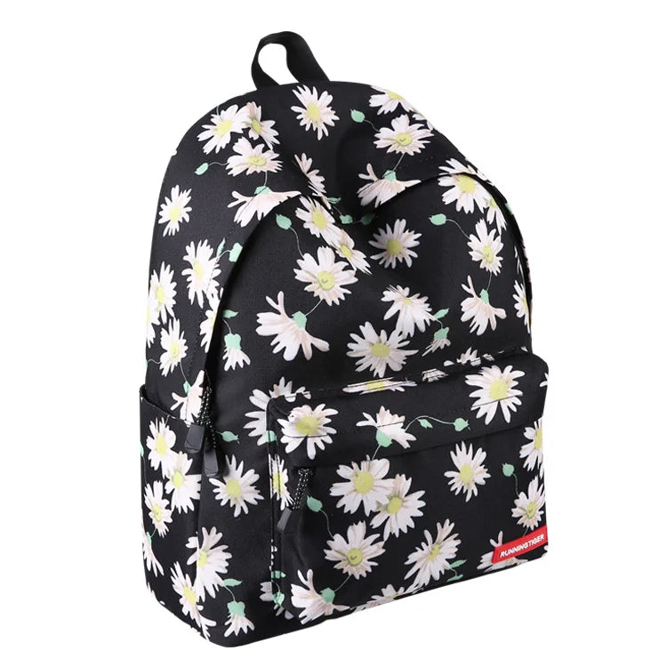Flower Print Children School Bag for Teenage Girls Backpack