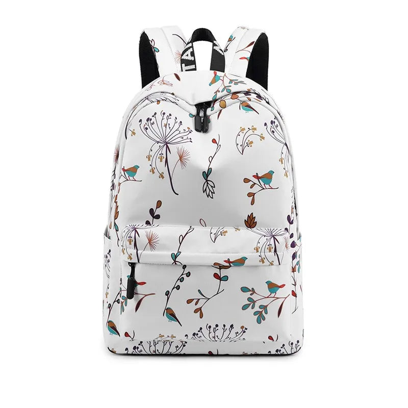 Flower Printing Multifunction Backpack for Teenager Girls