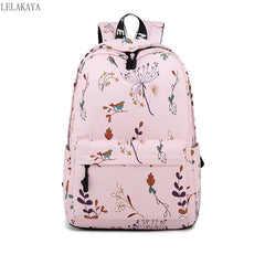Flower Printing Multifunction Backpack for Teenager Girls