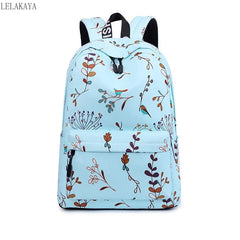 Flower Printing Multifunction Backpack for Teenager Girls