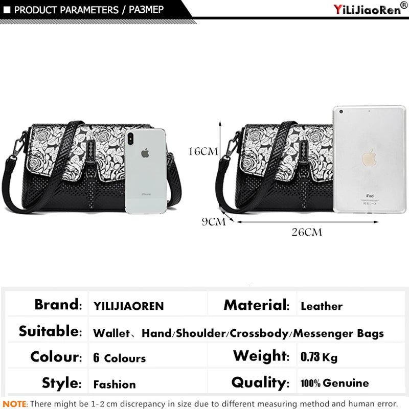 Flower Shoulder Bags Girls Leather Crossbody Bag Ladies Handbags Women Bags