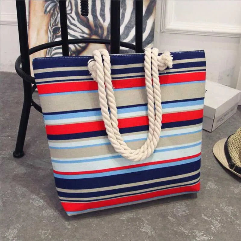 Women's Floral Print Canvas Tote Bag