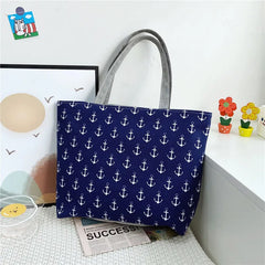 Floral Canvas Tote Bag for Women, Large Size Handbag