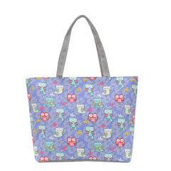 Floral Canvas Tote Bag for Women, Large Size Handbag