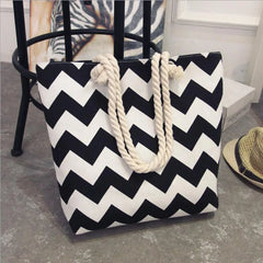 Women's Large Canvas Tote Handbag with Flower Print, Graffiti Shoulder Bag