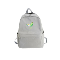 Avocado Embroidery Shoulder Bag Grey Waterproof Travel