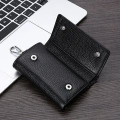 Leather Key Wallet Women Keychain Covers Zipper Key Case Bag 818