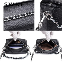 Leather Shoulder Bag Women's Bag Chain Small Crossbody Bags