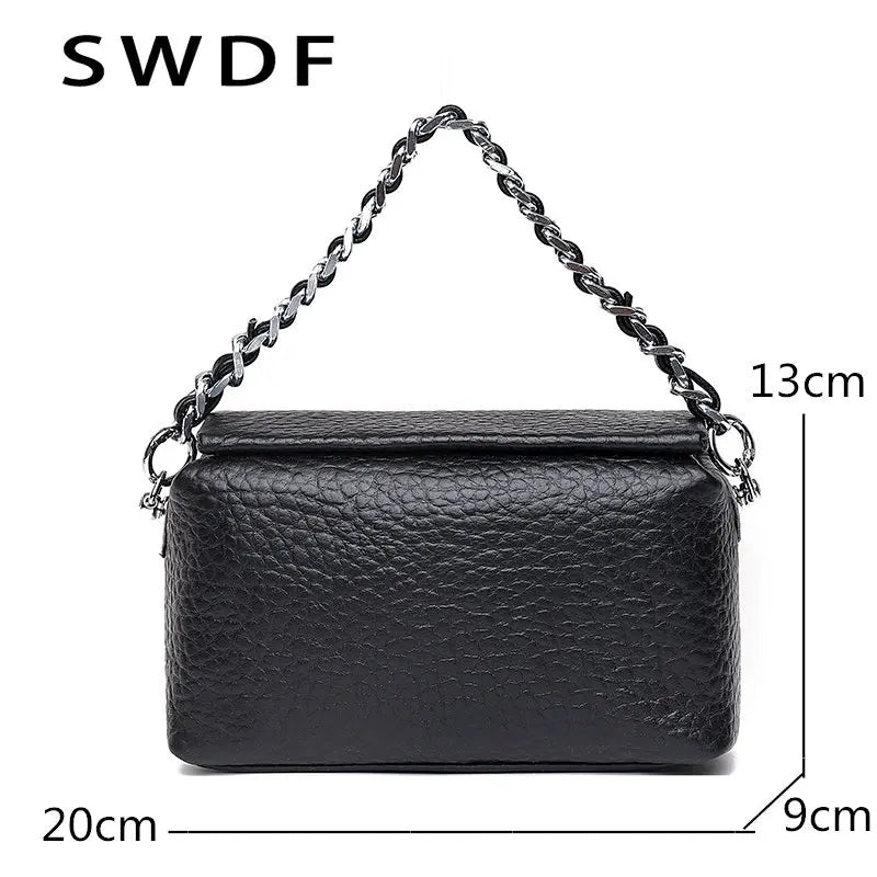 Leather Shoulder Bag Women's Bag Chain Small Crossbody Bags