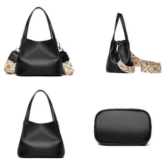Leather Women Totes Shoulder Bags Cowhide Handbags Small Messenger Sac