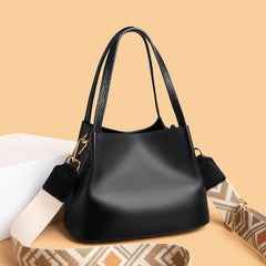 Leather Women Totes Shoulder Bags Cowhide Handbags Small Messenger Sac