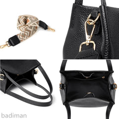 Leather Women Totes Shoulder Bags Cowhide Handbags Small Messenger Sac