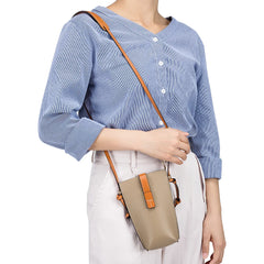 Leather Women's Crossbody Bags Small Mobile Phone Bag Female Mini Shoulder Bag