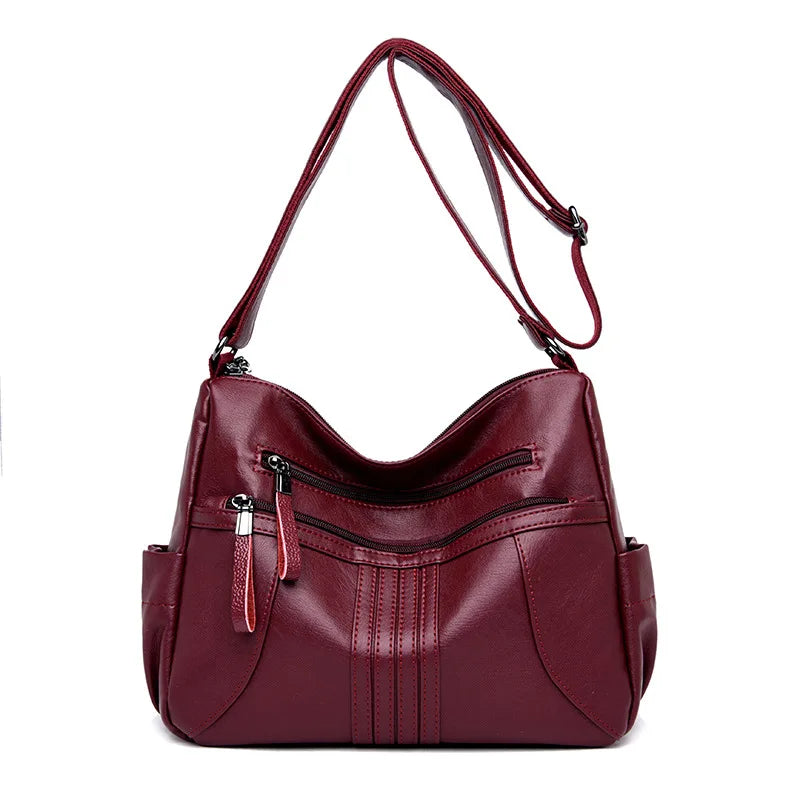 Leather Women's Shoulder Bags Handbag Female Messenger Crossbody Bags