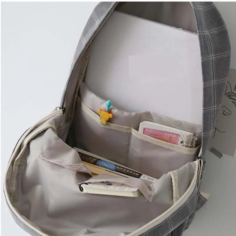 Striped Teen Backpack for School and Travel
