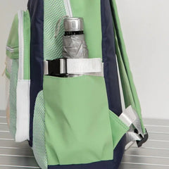 Striped School Bag for Girls, Casual Women Backpack, Travel Shoulder Rucksack