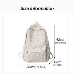 Striped Backpack for Teenage Girls School College Travel Shoulder Bag