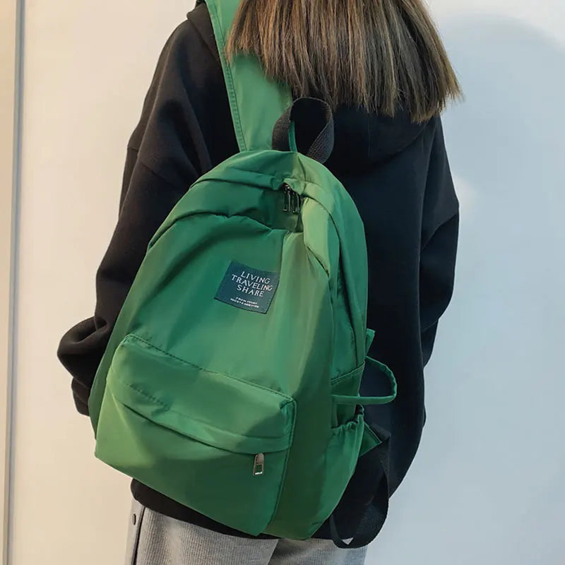 Girl College Schoolbag Casual Women Backpack Nylon Book Packbag